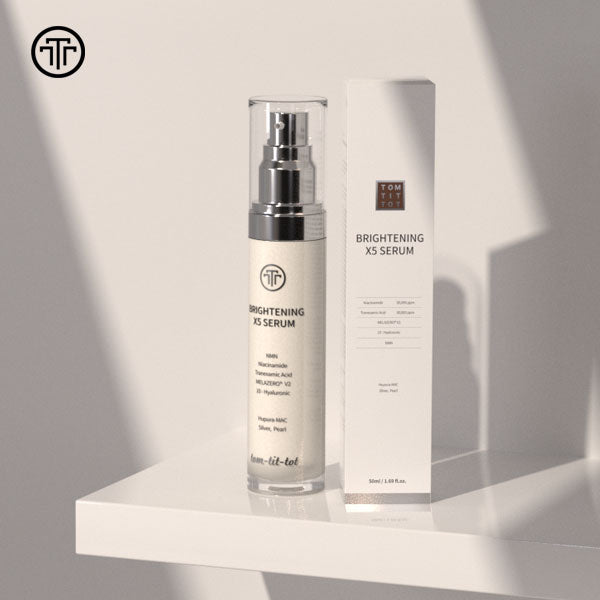 Tom-Tit-Tot Brightening X5 Serum – Niacinamide, Tranexamic Acid & NMN for Visibly Radiant Skin (50ml)