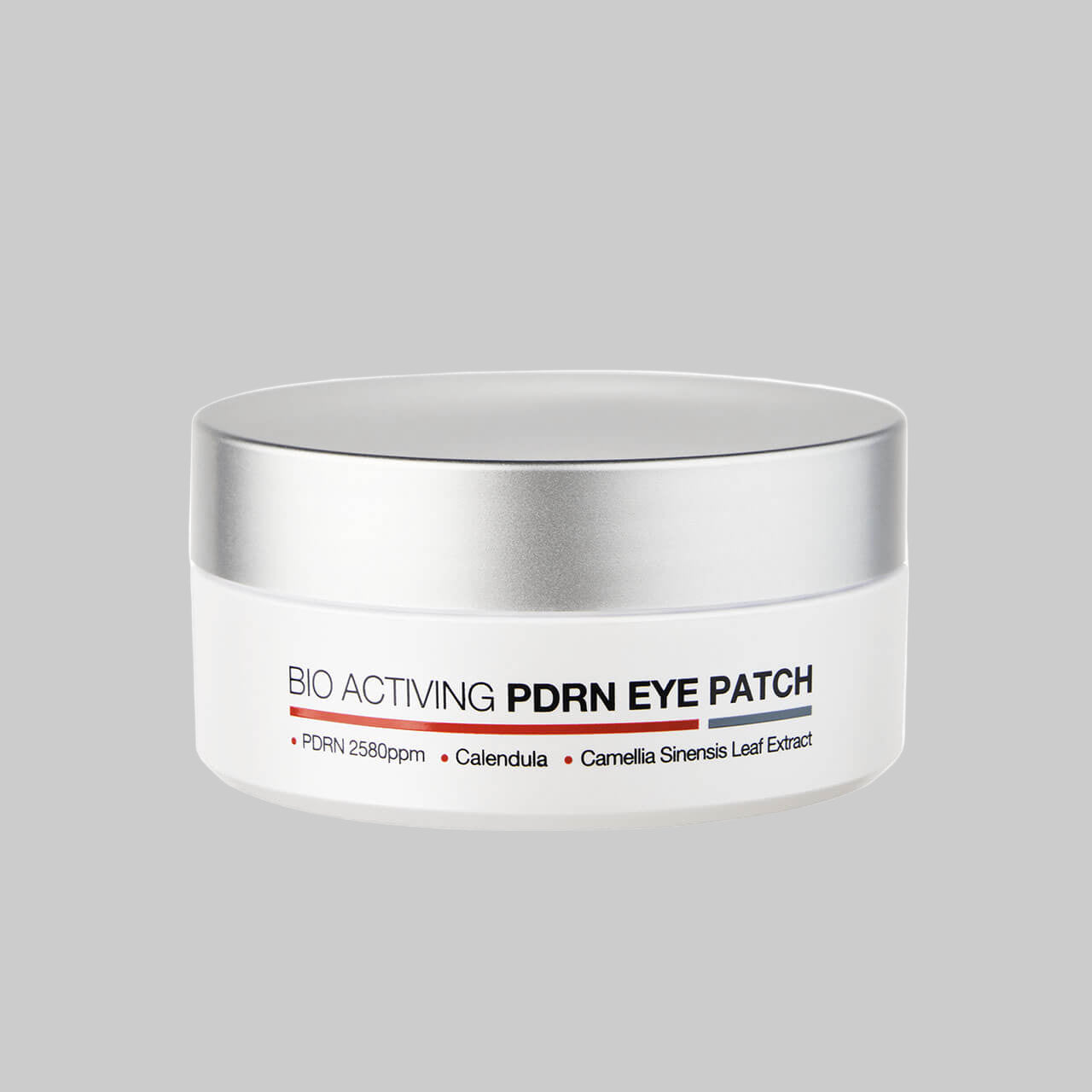 PDRN eye patch jar. Hydrogel bio activating pdrn eye patch from dermaline hydrates and refreshes skin around eyes.