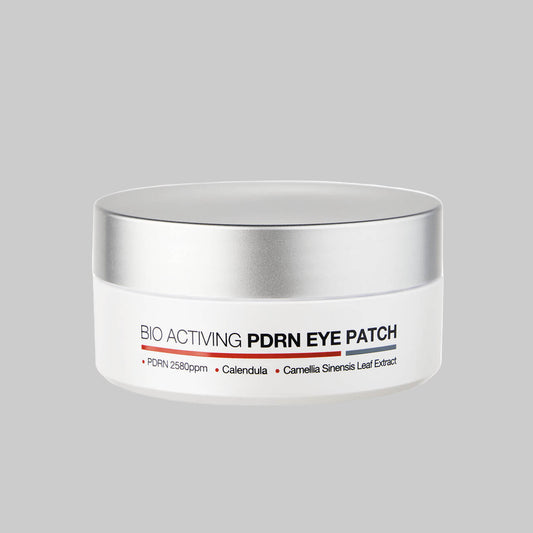 PDRN eye patch jar. Hydrogel bio activating pdrn eye patch from dermaline hydrates and refreshes skin around eyes.