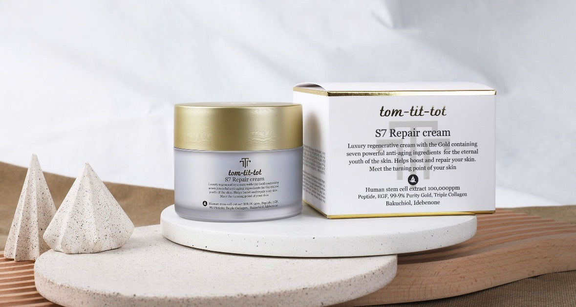 Tom-Tit-Tot S7 Repair Cream – EGF & PDRN Anti-Aging Moisturizer for Firm, Radiant Skin