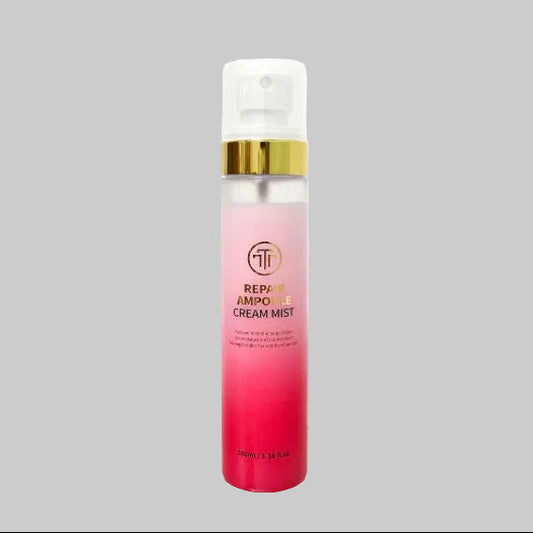 Pink gradient spray bottle of TTT repair ampoule cream mist
