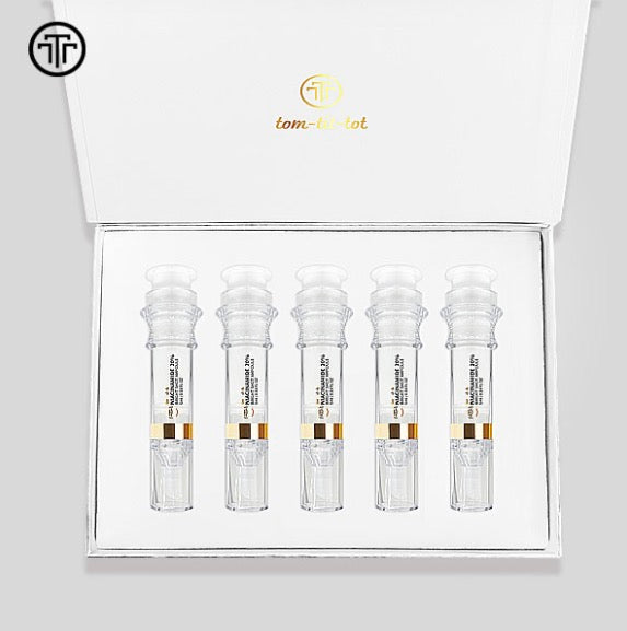 Tom-Tit-Tot Niacinamide 20% Bright Shot Ampoule 5ml x 5EA | Brightening & Anti-Wrinkle Serum | PDRN + Gold + Exosome | Tom Tit Tot K-Beauty