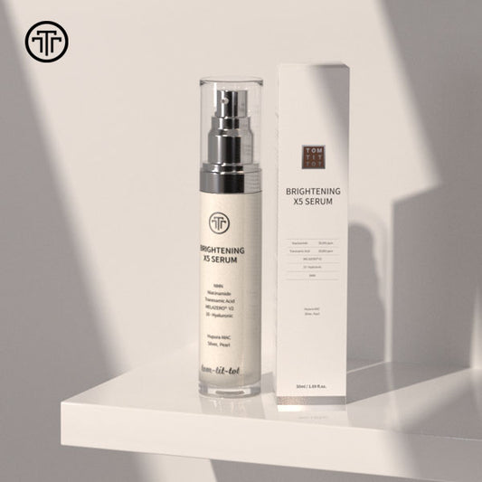 Tom-Tit-Tot Brightening X5 Serum – Niacinamide, Tranexamic Acid & NMN for Visibly Radiant Skin (50ml)