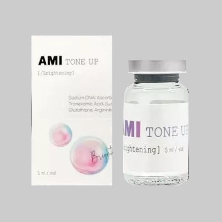AMI Tone Up Cosmetic Ampoule 5ml Vial | PN Brightening Skin Revitalizer | Glutathione + Niacinamide + Vegan Exosome | Korean Skincare