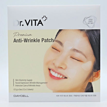 Dr. Vita Anti-Wrinkle Patch – Collagen & Hyaluronic Acid Wrinkle Smoothing Patches (60-Pack)