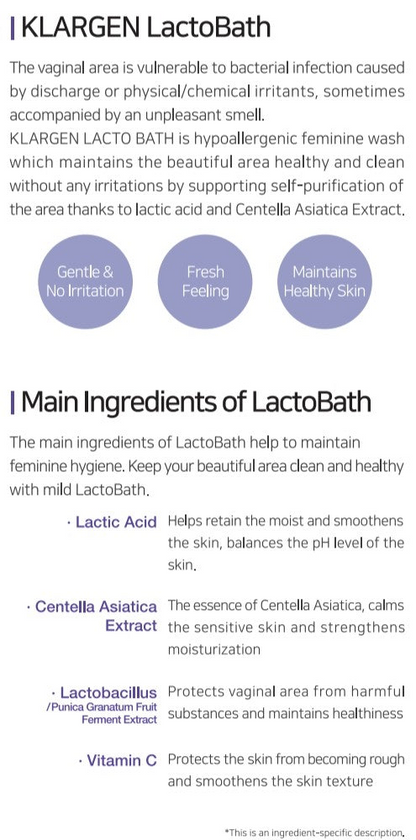 Klargen LactoBath – Gentle Vaginal Cleansing & Comfort