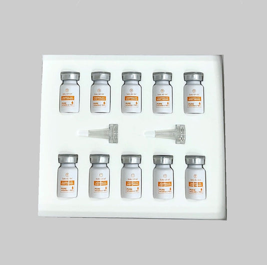 Tom-Tit-Tot Placenta V15 Shiny Ampoule – 15% Vitamin C Brightening Serum for Radiant, Even-Toned Skin